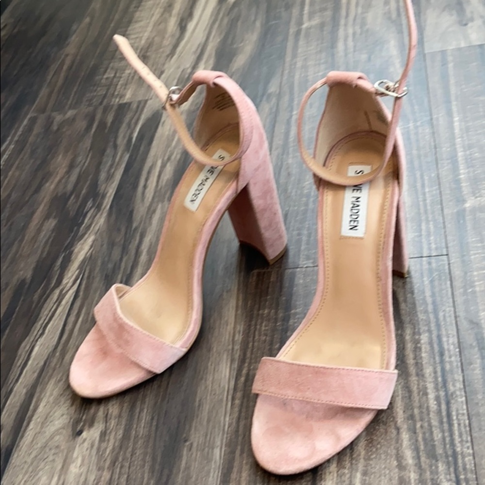 Dusty Rose Steve Madden Carson Ankle Strap Heels